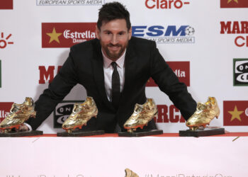 Lionel Messi recibió su cuarta Bota de Oro como máximo goleador de Europa