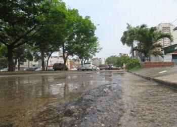 Bote de aguas blancas tiene dos meses en la avenida Municipal
