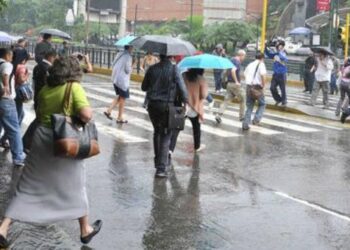 Inameh prevé intensas lluvias en varias regiones del país este jueves