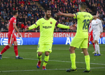 Lionel Messi y Barcelona llegaron a ocho triunfos corridos en España