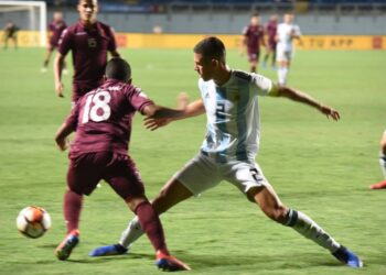 Venezuela perdió ante Argentina en choque del sudamericano sub 20