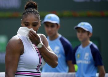 Serena Williams abandonó en Indian Wells
