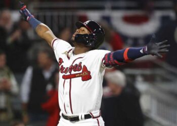 Ronald Acuña Jr dio el primer cuadrangular de la temporada
