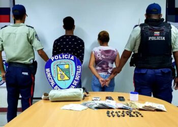 Policías capturaron a pareja por presunto tráfico de droga