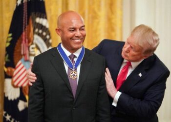 Mariano Rivera recibió Medalla de la Libertad de manos de Donald Trump