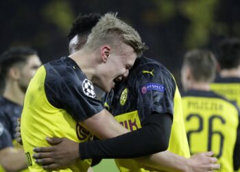 Con doblete de Haaland el Dormount doblegó 2-1 al PSG en octavos de la Champions