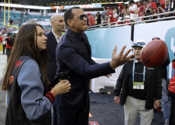 Alex Rodríguez y Beyoncé estuvieron en el Super Bowl