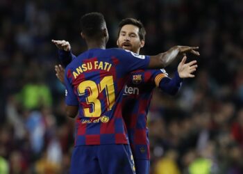Ansu Fati y Lionel Messi iluminan al FC Barcelona