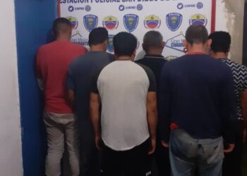 Atraparon a ocho sujetos con 4.015 kilos de guayas de cobre