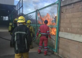 Se incendió depósito de empresa Preca en El Tigre