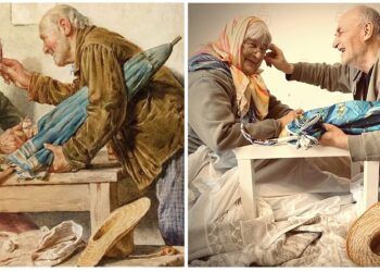 Rusos decoran su cuarentena reproduciendo obras de arte