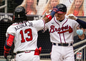 Acuña volvió a Bravos y conectó cuadrangular en barrida contra Yanquis