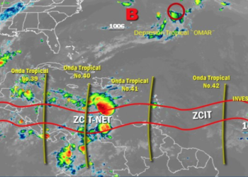 Onda Tropical N° 41 originará precipitaciones en gran parte del país este viernes