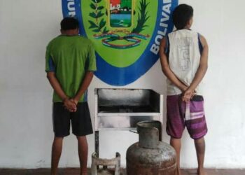 Oficiales arrestaron a dos presuntos ladrones