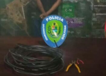 Detuvieron a un hombre por hurto de cableado eléctrico