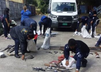 Policía inutilizó lote de armas fuego y blancas