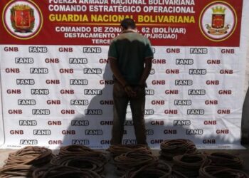 Atraparon a un individuo por sustraer material estratégico