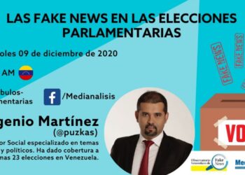 Martínez participará en conversatorio sobre Fake News, organizado por Medianálisis
