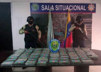 Incautaron 70 panelas de cocaína en la playa de Caicara