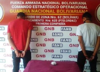 GNB aprehendió a dos hombres con presunta droga