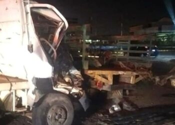 Triple choque de camiones dejó dos heridos en El Tigre