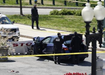 Hombre embistió a policías del Capitolio de EE.UU y mató a un oficial
