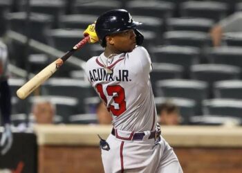 Ronald Acuña conectó jonrón 20 de la temporada el blanqueo de Bravos