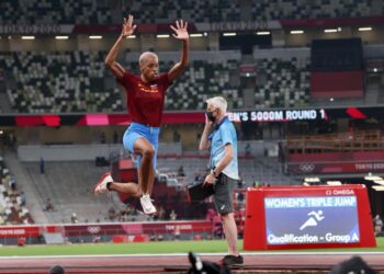 Yulimar Rojas clasificó a la final de salto triple en el primer lugar