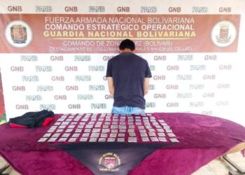 GNB atrapó a presunto hampón con droga