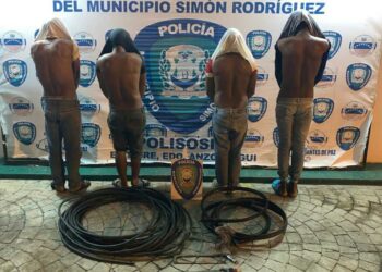 Desarticularon banda dedicada al hurto de fibra óptica en El Tigre