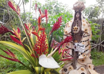 Habitantes de Bergantín elaboran traje de la Virgen del Valle con casabe, maíz y café