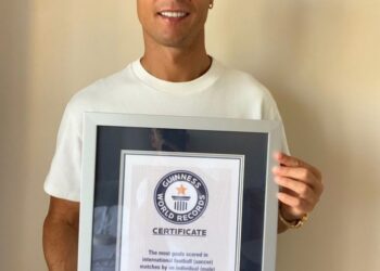 Cristiano Ronaldo celebró Record Guiness como máximo goleador