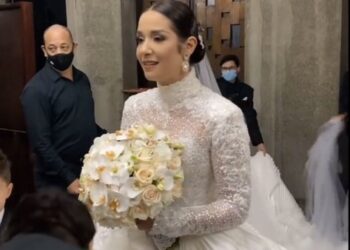 Daniela Alvarado y José Manuel Suárez celebraron su boda eclesiástica este sábado