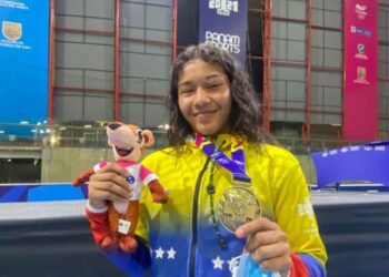 Luchadora Astrid Montero se tituló en la categoría 62 kilos en los Juegos Cali-Valle 2021