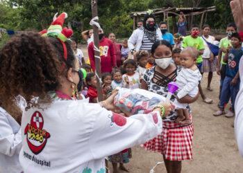 Waraos disfrutaron de compartir navideño en su comunidad