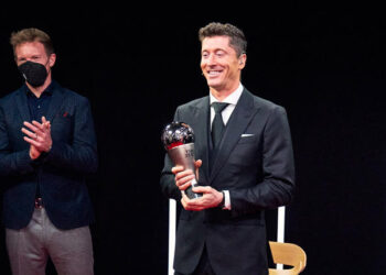 Robert Lewandowski revalidó el premio The Best que entrega la FIFA