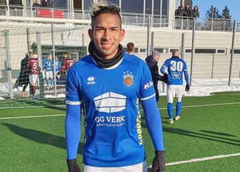 Jesús Yendis debutó en el fútbol islandés con goleada
