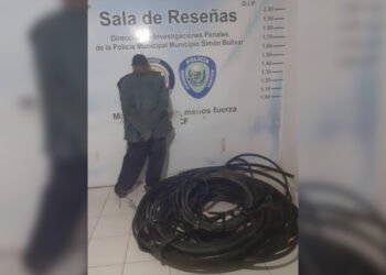 Polibolívar aprehendió a sujeto por robar cableado de Cantv