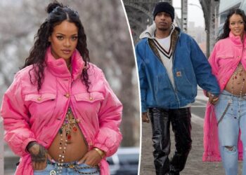 Rihanna espera su primer hijo con el rapero A$AP Rocky