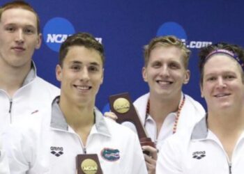 Nadador olímpico Alfonso Mestre logra podios en los NCAA