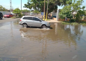 Vecinos de Tronconal III se quejan de las aguas desbordadas en la calle del Cicpc