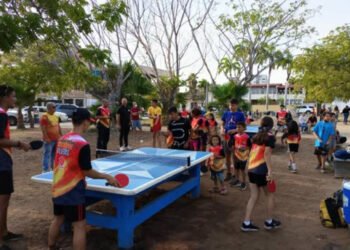 Selección Anzoátegui festejó el Día Mundial del Tenis de Mesa con una exhibición