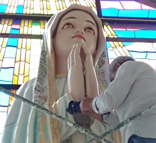 Instalada imagen de Virgen de Fátima en el Santuario de Carrizal - El Tiempo