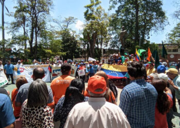 Trabajadores de Anzoátegui marcharon en su día para exigir la reivindicación de sus derechos