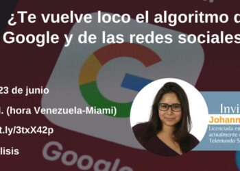 Johanna Álvarez hablará sobre algoritmos, redes sociales y periodismo en foro de Medianálisis
