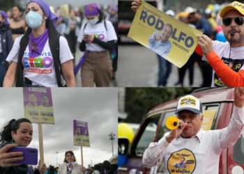 Petro y Hernández miden sus fuerzas en las calles a una semana de elecciones