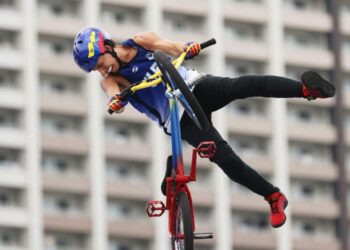 Daniel Dhers y el BMX Freestyle invadieron el Parque Naciones Unidas