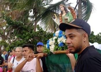En Playa Grande celebraron la devoción a San Rafael con una fiesta popular (+Fotos)