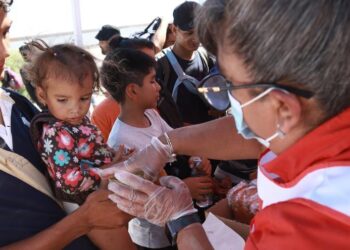 La Cruz Roja intervino por primera vez con ayuda a migrantes en frontera norte de México