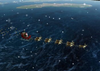 Santa Claus ya está repartiendo regalos con sus renos, según el rastreo del Pentágono